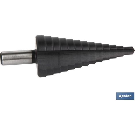 Broca escalonada avellanada de titanio HSS (Ø20-30 mm.) COFAN 09903230