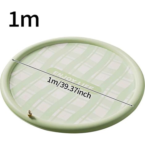 Tapis d'arrosage réglable, portable et pliable, adapté aux jardins et pelouses intérieurs et extérieurs.