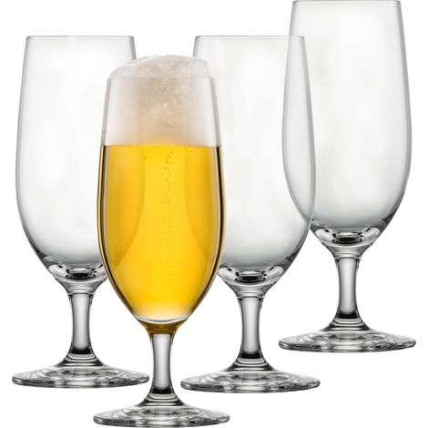 Verres à bière Beer Basic 0,3 l set de 4, verres à bière classiques pour la bière blonde, verres en cristal résistant au lave-vaisselle, fabriqué en Allemagne art. n° 123659 (1/5)