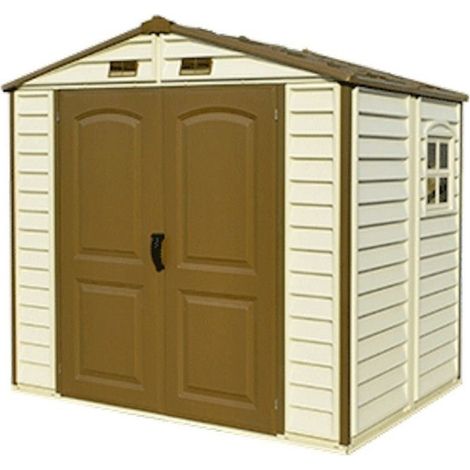 Gartenhaus aus Kunststoff PVC StoreAll 8'x6' Duramax Premier, 245 x 168 x 223 cm, von Ezooza