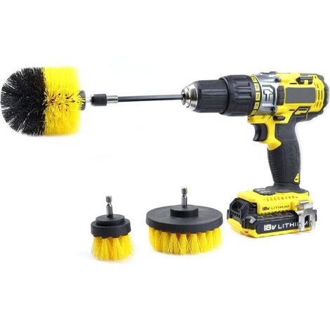 Brosses de nettoyage pour perceuses et tournevis, lot de 4 AMIO-02592