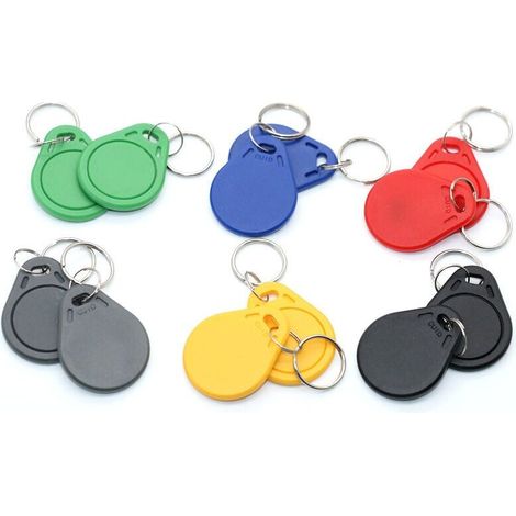Set of 5 13.56Mhz RFID Badges  Programmable MCT Android  Editable UID  CUID Chip Green