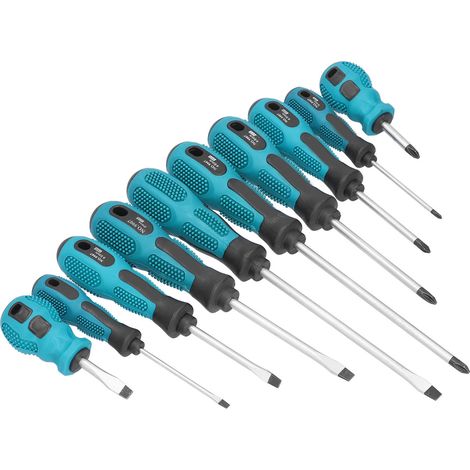 Kit de 10 tournevis de précision pour réparation électronique et meubles, embout cruciforme et plat, outillage manuel multifonction (1/5)