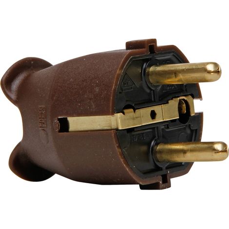 KOPP grounding plug 175706004, brown