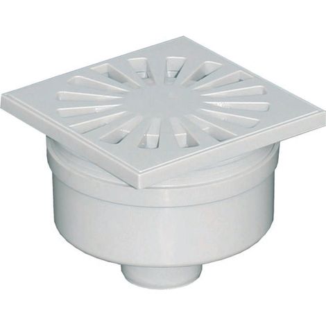 Chiusini sifonati abs100x100mm scarico verticale