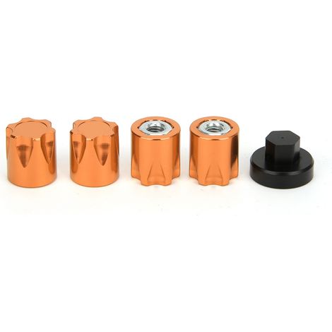 4 pièces de bouchons de jante avec écrous M4 pour Traxxas TRX4, Axial SCX10 90046, Tamiya D90 (1/5)