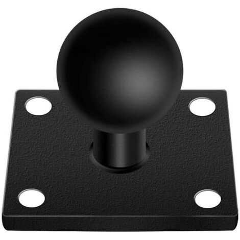 Support de fixation à rotule carrée/ronde en alliage d'aluminium de 1 pouce pour écran d'ordinateur industriel de navigation (rotule de 25 mm). (1/4)