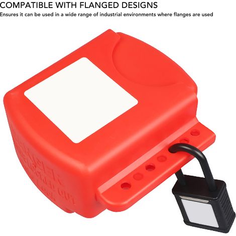 Dispositif de sécurité Verrouillage de robinet à sphère avec système de blocage ajustable Verrou à flasque Polypropylene (1/5)