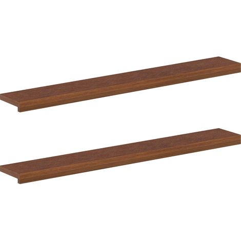 Window Sills 2 pcs Dark Brown 110 x 15 x 2 cm Solid Oak Wood vidaXL