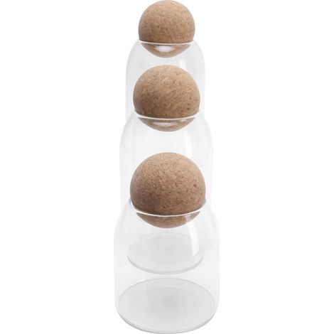 3 Pièces Boîtes de Rangement Hermétiques Transparentes pour Thé et Aliments - Organisateur Cuisine Maison (1/5)