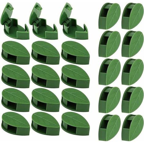 Montage Mural d'escalade De Plantes, Clip Fixation Mur Végétal, Support Vignes en Forme Feuille, Clips Montage Mural d'escalade Plantes, pour Clip De Fixation De Plante, Fixation De Fil (1/5)