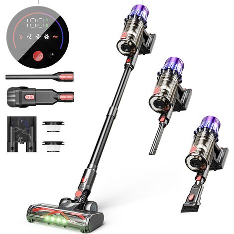 Aspirateur Balai sans Fil 650W - Anti-Acariens, Tapis, Multifonction, pour Maison - Alovez