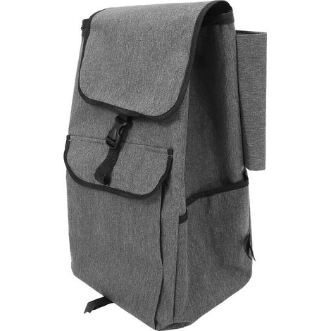 Sac à provisions à roulettes détachable en tissu Oxford pour les voyages et les activités quotidiennes. Grande capacité avec poche avant. Lot de 1 (1/5)
