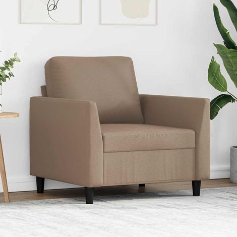 Sessel Cappuccino-Braun 60 cm Kunstleder