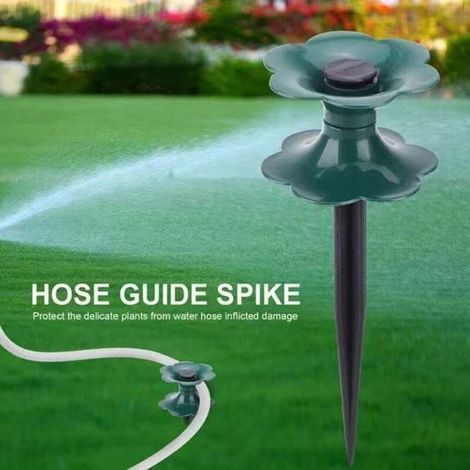 Guide de tuyau d'arrosage avec piquet - Roulette de tuyau d'arrosage - Pour jardinage et pelouse - Haute résistance - Tuyau de jardin (1/3)
