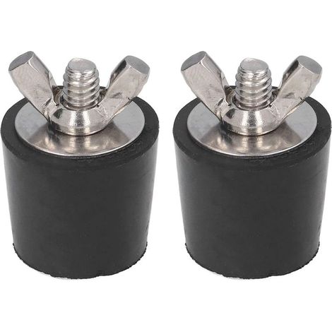 2 PCS Bouchon Piscine Diamètre 25mm Bouchons d'hiver en Caoutchouc avec Boulons Acier Inoxydable Antigel Produit Hivernage Piscine par Le Gel A (1/4)