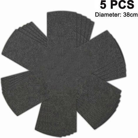 Lot de 5 protège-poêles empilables de 38 cm de large - Empêchent les rayures, séparent et protègent votre vaisselle (1/5)