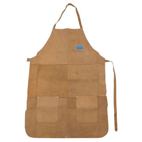 Tablier en cuir de soudeur professionnel long, protection soudure (1/2)