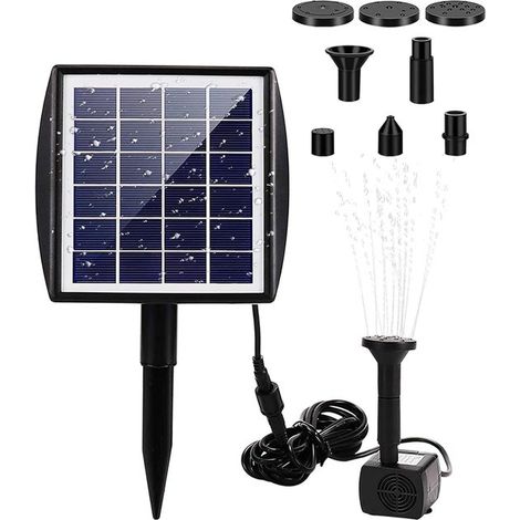 Solarbrunnenpumpen Set 2,5 W mit Solarpanel für Bad, Teich, Garten, Schwimmbad, Aquarium MY10 (1/5)