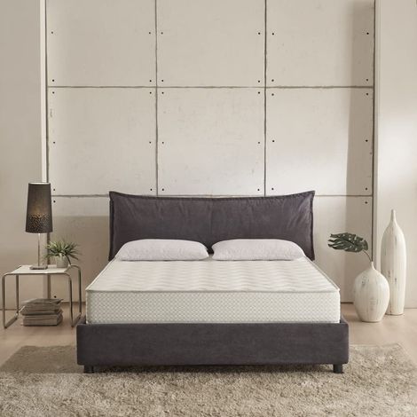 EVERGREENWEB Materasso KING SIZE in Memory 180x200, Rigidit… Media, portanza differenziata, Rivestimento Traspirante Anallergico, Antibatterico e Antiacaro, 1 cuscino in memory in omaggio (1/5)