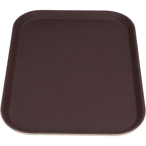 Plateau rond en verre trempé antidérapant 25x35cm, plateau commercial pour café, bar, KTV, hôtel, livré avec sachet à bulles et vidéo (1/5)