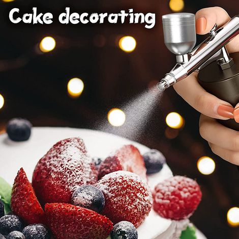 Injecteur d'oxygène facial noir, technologie de nano-atomisation, aérographe haute pression rechargeable pour colorer et hydrater la peau, décoration de gâteaux