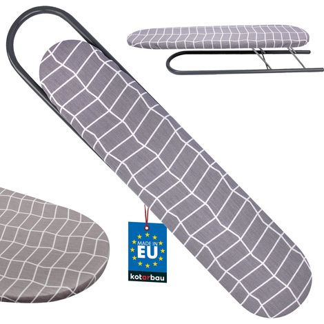 KOTARBAU® Jeannette Repassage Manches - Mini Planche a Repasser - 50 x 11 cm - Planche à Repasser Pliable - Housse Grise (1/4)