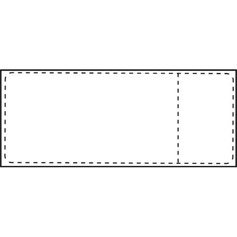 Étiquettes thermiques 105 x 251 mm avec section reçu, mandrin de 76 mm, 700 étiquettes/rouleau, SHIPLABEL105X251-C76R