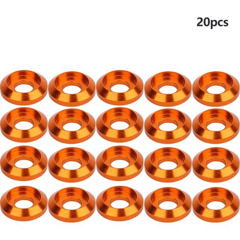 20 rondelles en alliage d'aluminium 6061 pour vis M3 à six pans creux, joint de protection, lot de 20 pièces (1/5)