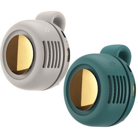 Mini ventilatore a clip, ventilatore USB ricaricabile, ventilatore portatile a clip, ventilatore da collo, silenzioso, ventilatore USB senza pale (1/5)