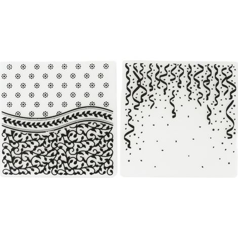 Irovami Dossiers gaufrage lot 2 – Relief, 15.1x15.1cm – Idéal pour scrapbooking, cartes, loisirs (1/5)