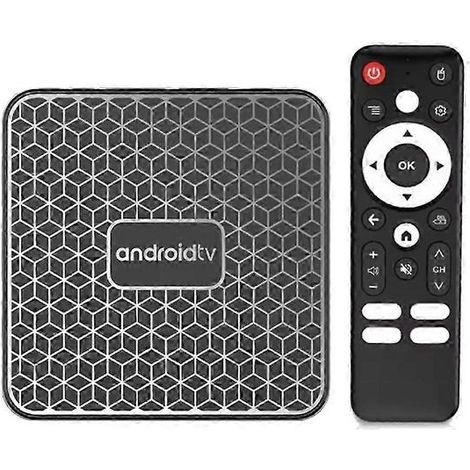 Boîtier TV intelligent Mortal Smart TV Android 14 Bluetooth 5.4 Wi-Fi 6 compatible avec Google Assistant, résolution 8K Ultra HD, lecteur multimédia en streaming, prise UE (1/5)