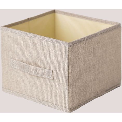 Boîte de rangement textile 26 cm x 25 cm – Conception amovible pour optimisation d'espace – Design moderne