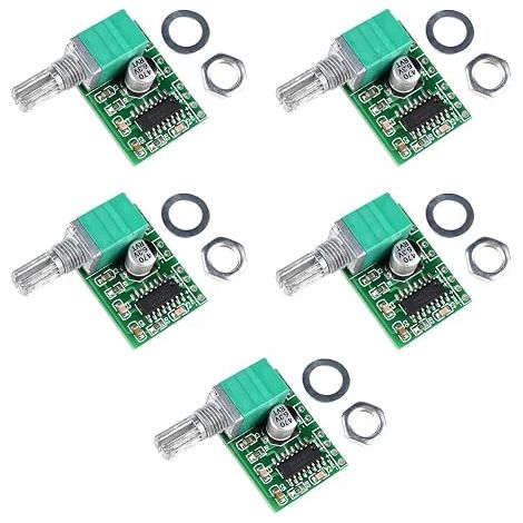 PAM8403 5V Amplifier Module, 2 x 3W Dual Channel Mini Digital Amplifier Hi-Fi Amplifier Mini Speaker DIY Kit (1/5)