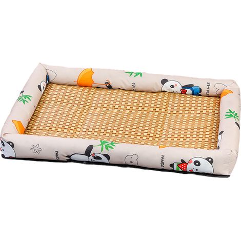 1 tapis rafraîchissant pour animaux de compagnie, sans électricité, résistant à l'eau, respirant, motif lapin, usage intérieur et voyage (1/5)