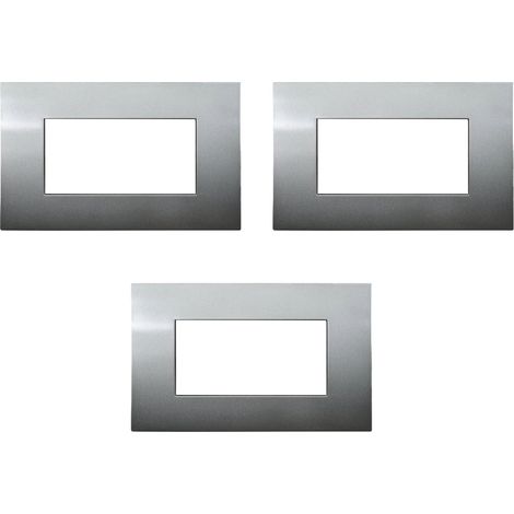 gloca Placche Plastica Compatibili Arké (3 Pezzi Bronzo, 4 Posti) (1/4)