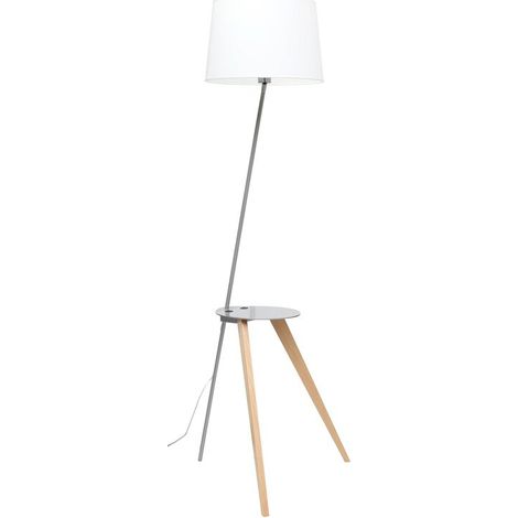 [GEBRAUCHT] B-Ware Aluminor Trio Stehlampe Leuchte Leselampe mit Ablagefläche USB Wohnzimmerlampe (1/2)