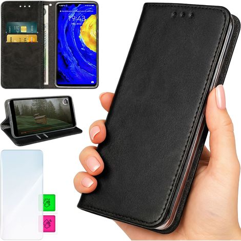 Brieftaschenhülle für Xiaomi Redmi A3 4G / Poco C61 - Schwarze Hülle bluemoon (1/5)