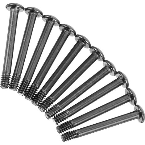 10 Pièces Longue Vis M5 Noire en Fer à Tête Plate pour Boîtier Vis de Radiateur Pc, Résistante au Desserrage, Installation Facile, été Vacances (1/5)
