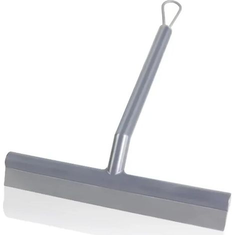 Raclette de douche, gris, avec crochet, long manche, pour miroirs (1/5)