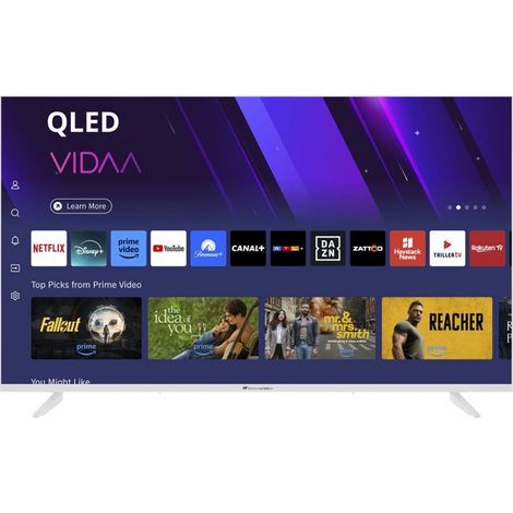 TV LED UHD QLED - CONTINENTAL EDISON - CELED43SVQLB26B7 - 43“ (108 cm) - 3xHDMI, 2xUSB - Weiß (1/5)