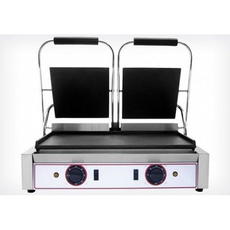 Plaque de Grill - Lisse Double Face - 1800W x2 - Beckers