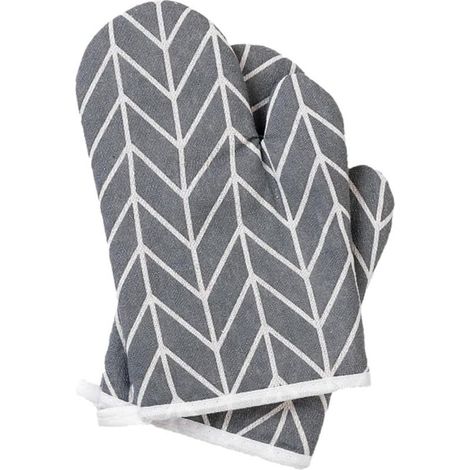 Gants de cuisine doubles en coton, résistants à la chaleur, pour la cuisine à domicile, la pâtisserie, le barbecue (1/4)