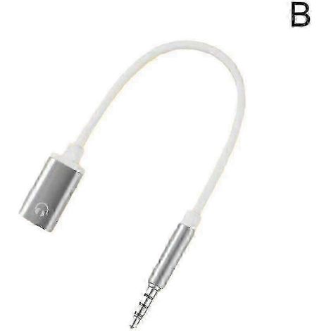 Adaptateur jack 3,5 mm mâle vers USB-C femelle pour casque, plat vers rond analogique Lap-hy