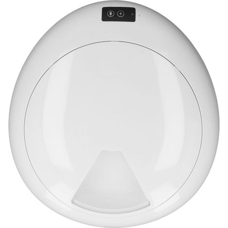 Mangeoire automatique de nourriture humide pour chat, grande capacité, distributeur chronométré de 6 repas, avec contrôle par application, automatique pour animaux de compagnie, pour la maison, blanc (1/5)