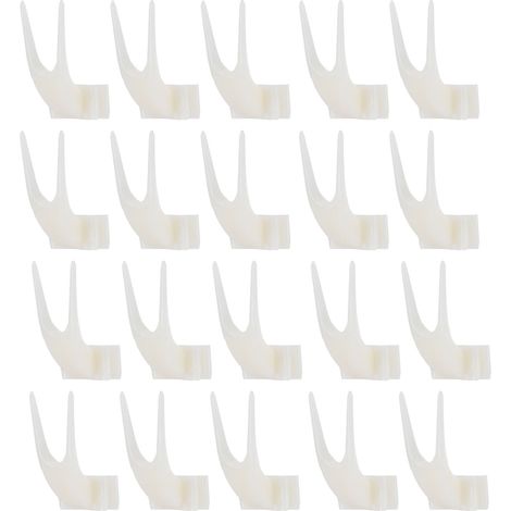 20 Pièces Fourchettes à Fruits pour Oiseaux en Plastique, Accessoire de Nourriture pour Cage d'Oiseaux et Outil d'Alimentation pour Animaux (1/5)
