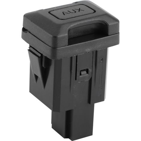 Jeffergarden Adaptateur de prise audio, abs avec adaptateur audio de prise d'entrée auxiliaire à performances stables, pour voiture domestique (1/5)