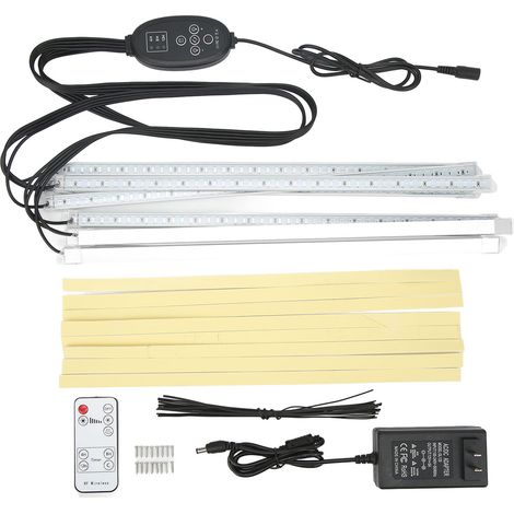 Lampe Horticole LED 8 Barres Rigides avec Télécommande, Gradation et Minuterie, Lumière Rouge Bleue pour Plantes d'Intérieur (1/5)