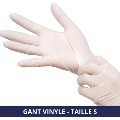 FILFA FRANCE - Gant vinyle non poudré - Transparent - Taille S - x100 (1/5)