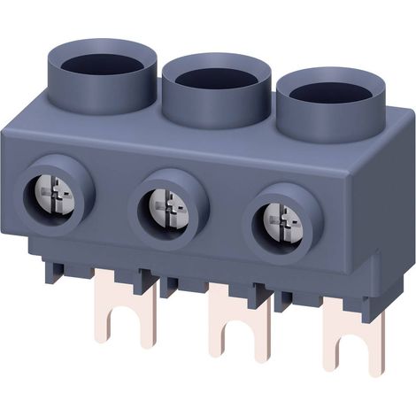 Siemens Morsetto di alimentazione trifase per guide trifase, Collegamento dall'alto, S00/S0, 3RV29255AB (1/3)